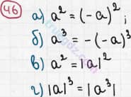 Розв'язання та відповідь 46. Алгебра 7 клас Бевз (2015). Розділ 1 - Цілі вирази.