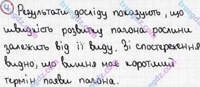 Розв'язання та відповідь 4. Біологія 6 клас Задорожний (2017, робочий зошит). Зошит для практичних робіт. Дослідницький практикум 2