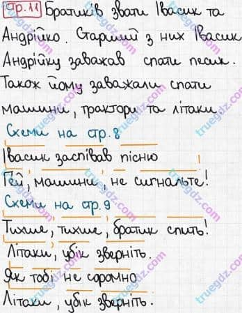 Розв'язання та відповідь СТР. 11. Буквар 1 клас Захарійчук, Науменко (2012). Моя родина.