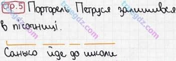 Розв'язання та відповідь СТР. 5. Буквар 1 клас Захарійчук, Науменко (2012). Я - школяр.