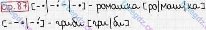 Розв'язання та відповідь СТР. 87. Буквар 1 клас Захарійчук, Науменко (2012). Моя країна - Україна.