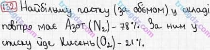 Розв'язання та відповідь 132. Хімія 7 клас Попель, Крикля (2015). Розділ 2 - Кисень.