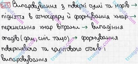 Розв'язання та відповідь 215. Хімія 7 клас Попель, Крикля (2015). Розділ 3 - Вода.