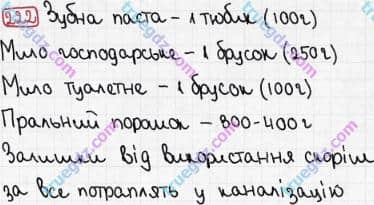 Розв'язання та відповідь 222. Хімія 7 клас Попель, Крикля (2015). Розділ 3 - Вода.