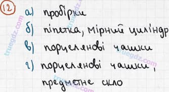 Розв'язання та відповідь 12. Хімія 7 клас Попель, Крикля (2015). Вступ.