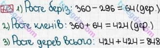 Розв'язання та відповідь 713. Математика 3 клас Богданович, Лишенко (2014). Додавання і віднімання в межах 1000. Письмове додавання і віднімання чисел