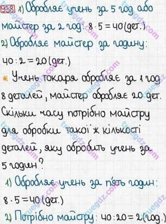 Розв'язання та відповідь 938. Математика 3 клас Богданович, Лишенко (2014). Множення і ділення в межах 1000. Перевірка ділення і множення. Ділення виду 64:16, 125:25