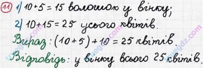Розв'язання та відповідь 11. Математика 3 клас Рівкінд, Оляницька (2013). Розділ 1 - Узагальнення і систематизація навчального матеріалу за 2 клас.