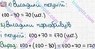 Розв'язання та відповідь 20. Математика 3 клас Рівкінд, Оляницька (2013). Розділ 5 - Повторення вивченого за рік.