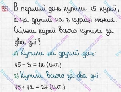 Розв'язання та відповідь 33. Математика 3 клас Заїка, Тарнавська (2020, частина 1). ПОВТОРЕННЯ ВИВЧЕНОГО МАТЕРІАЛУ ЗА 2 КЛАС. Додавання чисел