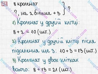 Розв'язання та відповідь 34. Математика 3 клас Заїка, Тарнавська (2020, частина 1). ПОВТОРЕННЯ ВИВЧЕНОГО МАТЕРІАЛУ ЗА 2 КЛАС. Додавання чисел