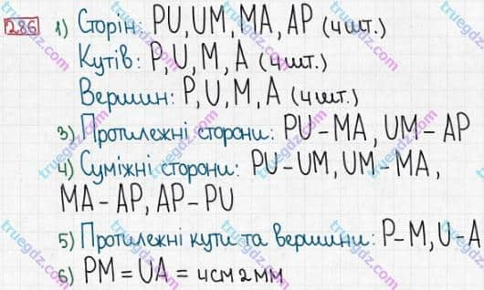 Розв'язання та відповідь 286. Математика 3 клас Заїка, Тарнавська (2020, частина 1). НУМЕРАЦІЯ ЧИСЕЛ У МЕЖАХ 1000. Додавання і віднімання розрядних чисел. Побудова прямокутника (квадрата)