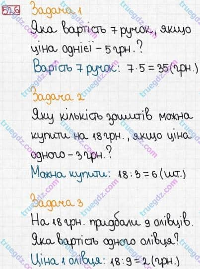 Розв'язання та відповідь 526. Математика 3 клас Заїка, Тарнавська (2020, частина 1). ДОДАВАННЯ І ВІДНІМАННЯ ЧИСЕЛ У МЕЖАХ 1000 БЕЗ ПЕРЕХОДУ ЧЕРЕЗ РОЗРЯДИ. Перевір себе