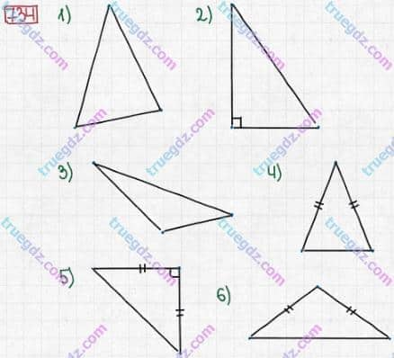 Розв'язання та відповідь 734. Математика 5 клас Істер (2013). Розділ 1. НАТУРАЛЬНІ ЧИСЛА І ДІЇ З НИМИ. ГЕОМЕТРИЧНІ ФІГУРИ І ВЕЛИЧИНИ. §21. Многокутник та його периметр. Трикутник. Види трикутників