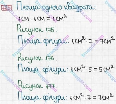 Розв'язання та відповідь 785. Математика 5 клас Істер (2013). Розділ 1. НАТУРАЛЬНІ ЧИСЛА І ДІЇ З НИМИ. ГЕОМЕТРИЧНІ ФІГУРИ І ВЕЛИЧИНИ. §24. Площа прямокутника і квадрата