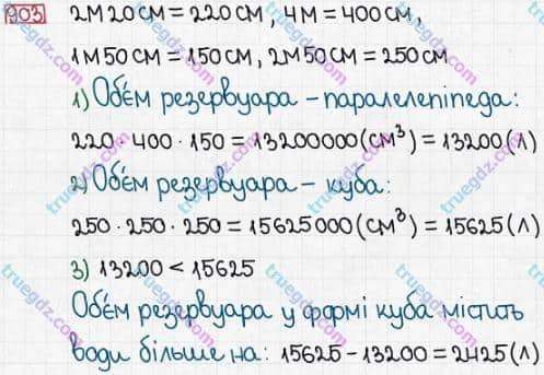 Розв'язання та відповідь 903. Математика 5 клас Істер (2013). Розділ 1. НАТУРАЛЬНІ ЧИСЛА І ДІЇ З НИМИ. ГЕОМЕТРИЧНІ ФІГУРИ І ВЕЛИЧИНИ. §26. Об’єм прямокутного паралелепіпеда і куба