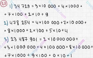 Розв'язання та відповідь 27. Математика 5 клас Мерзляк, Полонський, Якір (2013). §1. Натуральні числа. 2. Цифри. Десятковий запис натуральних чисел
