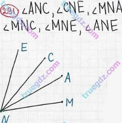 Розв'язання та відповідь 291. Математика 5 клас Мерзляк, Полонський, Якір (2013). §2. Додавання і віднімання натуральних чисел. 11. Кут. Позначення кутів