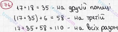 Розв'язання та відповідь 176. Математика 5 клас Мерзляк, Полонський, Якір (2013). §2. Додавання і віднімання натуральних чисел. 7. Додавання натуральних чисел. Властивості додавання