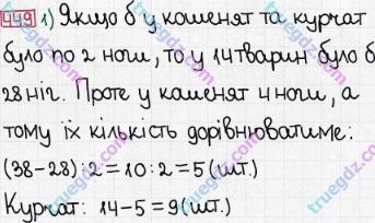 Розв'язання та відповідь 449. Математика 5 клас Мерзляк, Полонський, Якір (2013). § 3. Множення і ділення натуральних чисел. 17. Сполучна і розподільна властивості множення