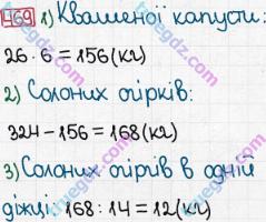 Розв'язання та відповідь 469. Математика 5 клас Мерзляк, Полонський, Якір (2013). § 3. Множення і ділення натуральних чисел. 18. Ділення