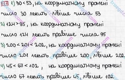 Розв'язання та відповідь 117. Математика 5 клас Тарасенкова, Богатирьова, Бочко, Коломієць, Сердюк (2013). Глава 1. Рахунок, вимірювання та числа. §4. Числові вирази, рівності, нерівності. Порівняння натуральних чисел