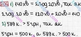 Розв'язання та відповідь 206. Математика 5 клас Тарасенкова, Богатирьова, Бочко, Коломієць, Сердюк (2013). Глава 2. Дії першого ступеня над натуральними числами. §6. Буквеннi вирази. формули