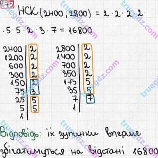 Розв'язання та відповідь 175. Математика 6 клас Мерзляк, Полонський, Якір (2014). §1 - Подільність натуральних чисел. 6. Найменше спільне кратне